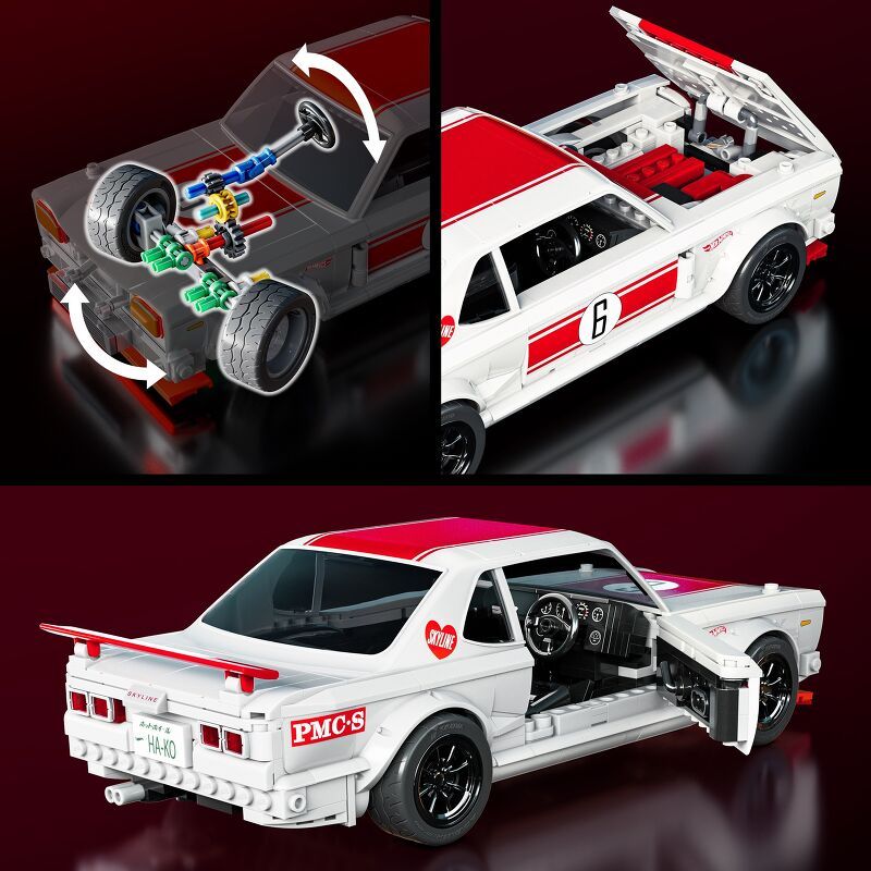 Hot Wheels and Mattel Launch 833-Piece 1971 Nissan Skyline GT-R Kit
